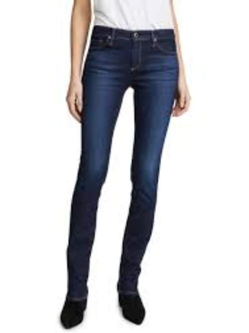 AG Adriano Goldschmied Harper Essential Straight Dark Wash Jeans Sz 26 EUC